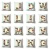 Bedroom Living Room Sofa Pillow Library Cushion Cover Creative English Alphabet Pillowcase