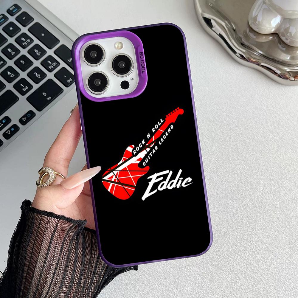 

Eddie Van Halen Graphic Guitar Phone Case Matte Colored Silver For Iphone 17 16 15 14 Pro Air 13 12 Plus 11 7 8 Max Luxury Cover iPhone 14 Pro Max