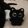 13CM Cute Black Cat Plush Toy Doll Small Pendant Cuddly Pillow Cushion Ins Black Cat Plush Toy Doll for Boy Girl Brithday Gifts