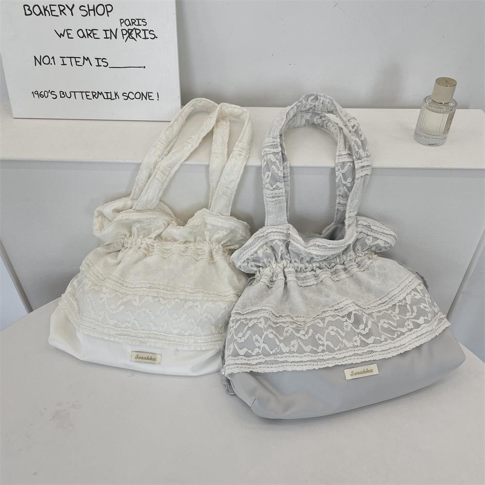 5594 Satin bundle strap shoulder bag, summer new fashion texture shoulder bag, large capacity canvas bag