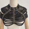 Schwere Industrie Perlen Körperkette Mode Mehrschichtige Perlen Schulterkette Brautkleid Zubehör