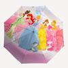 Princesses Castle Themed Automatic Opening and Closing Umbrella, Brightly Colored 8-rib Portable Umbrella, Suitable for Men and Women, A Per