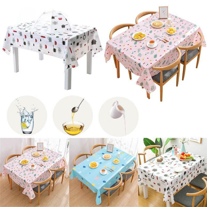 Cute Cartoon Peva Tablecloth With Oilproof And Waterproof Features For Easy Cleaning