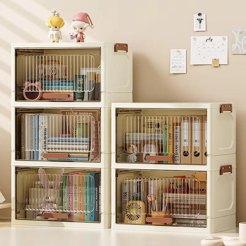 Plastic Large Capacity Multifunction Folding Storage Boxes Without Universal Wheels Dustproof Wardrobe Closet Organizer