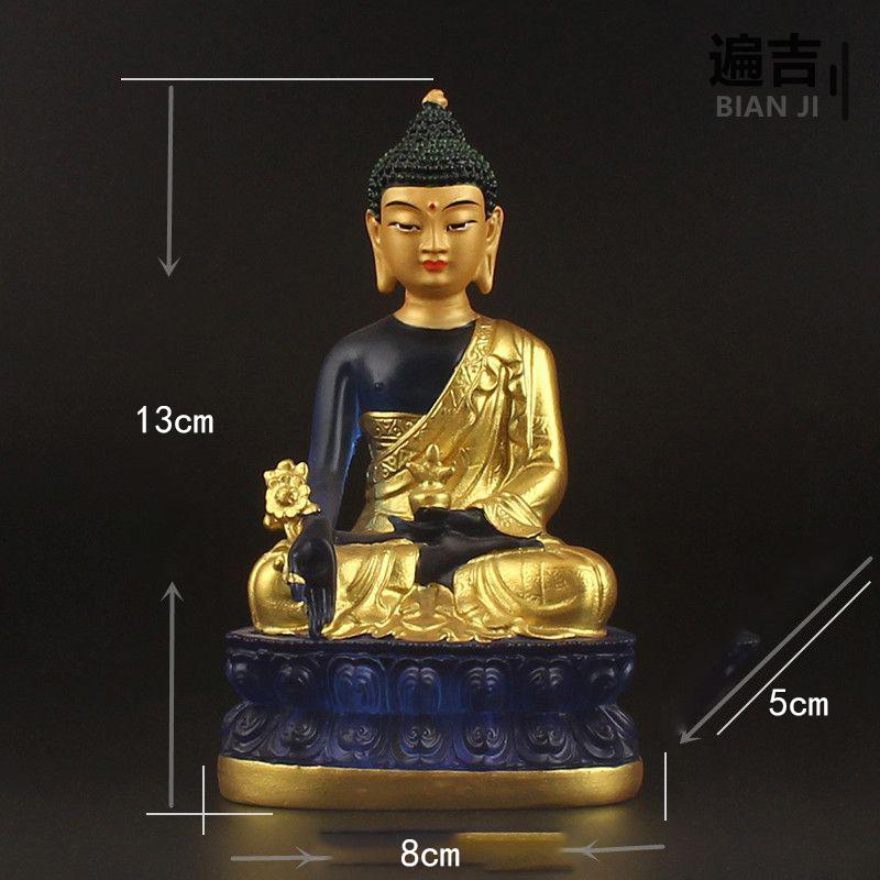 Shakyamuni Buddha, Amitabha Buddha, Medicine Buddha, small Buddha statues, Tibetan Five-Direction Buddha statues