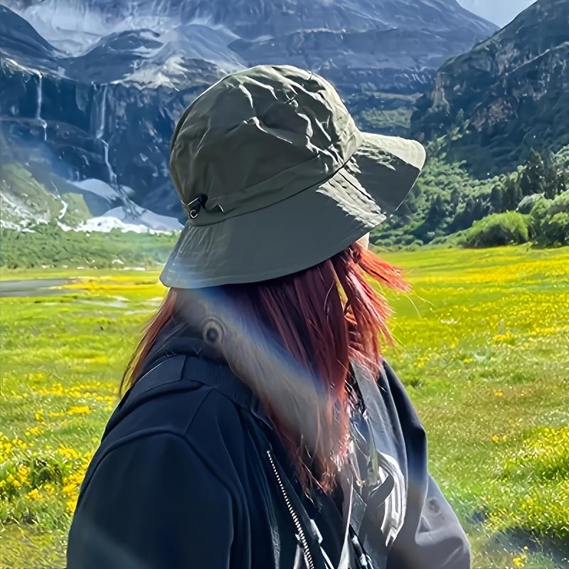 1 Składany kapelusz wędkarski Cztery Pory Roku, Wielofunkcyjny wysokiej jakości kapelusz wędkarski outdoorowy ze ściągaczem, Szybkoschnący kapelusz przeciwsłoneczny odpowiedni