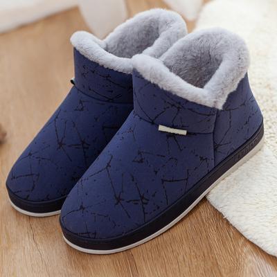 Pantofi de bumbac îngroșați de iarnă, cupluri, bărbați și femei, genți și papuci din bumbac, îmbrăcăminte pentru casă și în aer liber, pantofi pufosi