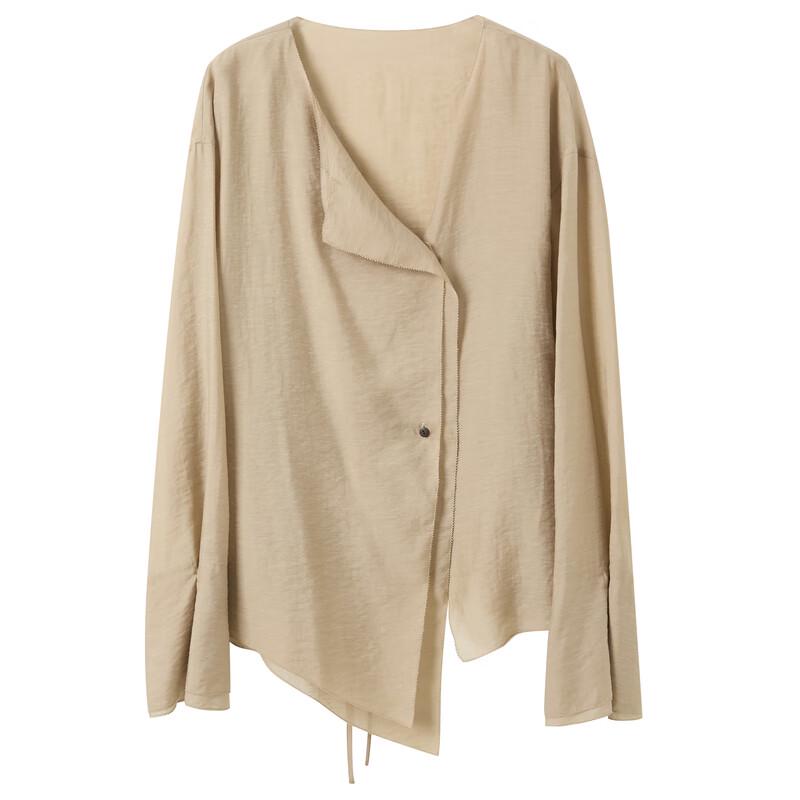 New Chinese Style Lyocell Blend Loose Long Sleeve Shirt