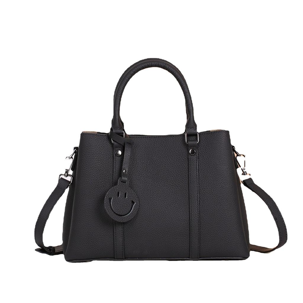 Cowhide Shoulder Women's Bag, Large Capacity Messenger, Women's, Stylish and Simple Shopping Bag, Multi-compartment