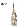 Unique Housewarming Gifts Rustic Nautical Wooden Fish Decor, Coastal Beach Style Wall Hanging Office Decorative Accents Ornament with Fishing Net for