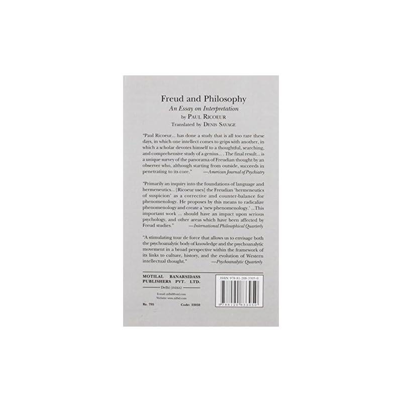 Freud And Philosophy: An Essay On Interpretation