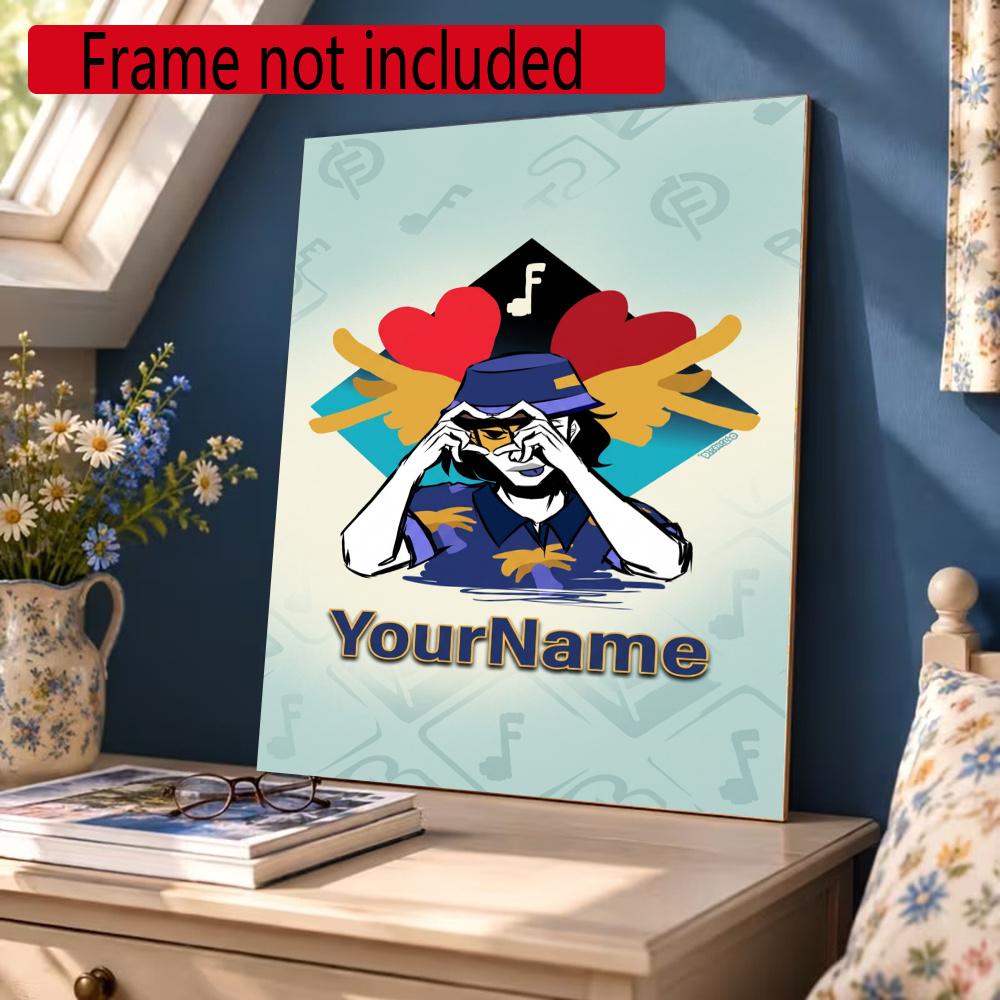 Incredibox Customize Your Name Diamond Painting Round Diamond Diy Frameless Holiday Artwork Suitable For Home Office Wall Decoration