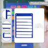 Classroom Pocket Chart 7 Rows Learning Tool Accessory for Home Letter Cards School