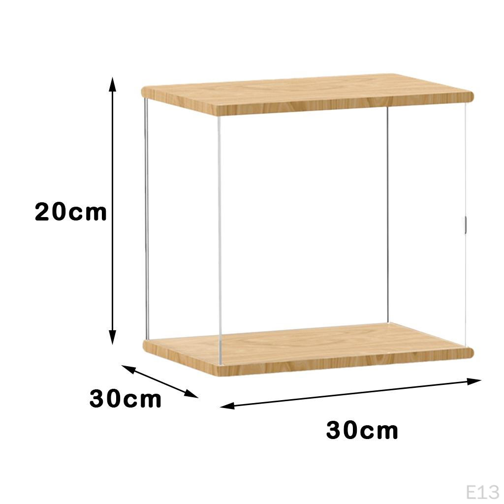 Acrylic Showcase Box Organizer Dustproof for Collectibles Holder