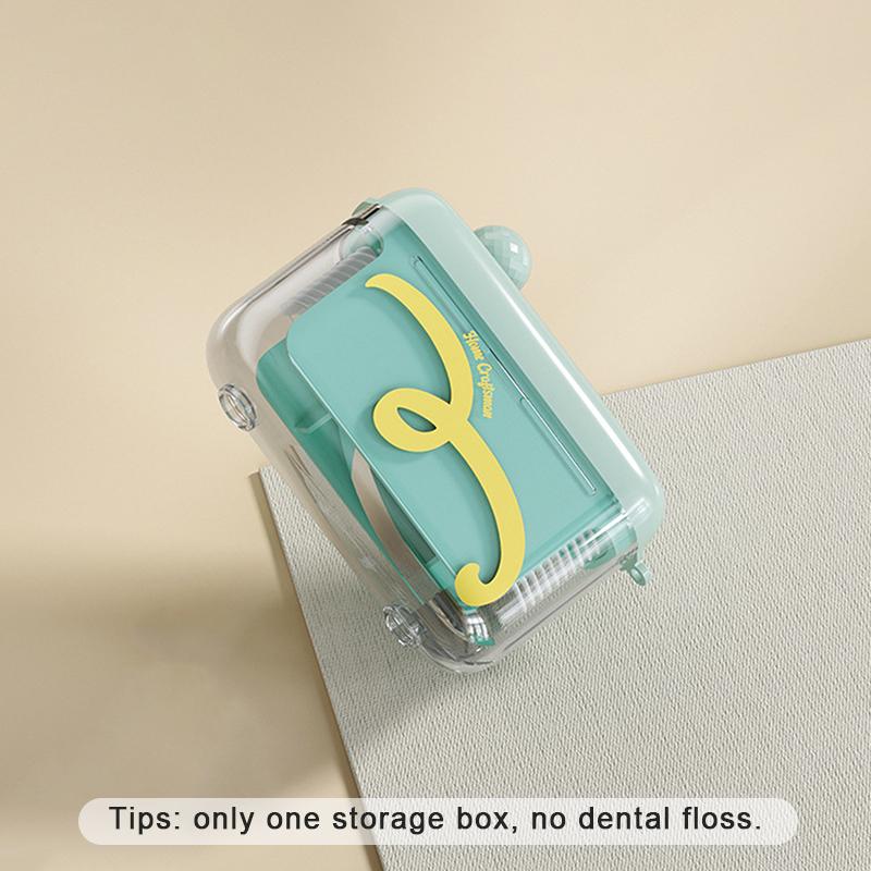 Dental Floss Storage Box Auto Pop Up Design Portable Dental Floss Dispenser Teeth Cleaning Tools Box Refillable Outdoor Kitchen