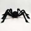 Plush Black Spider Halloween Decor - Haunted Venue Prop