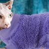 Sphynx Katze Kleidung Winter Rollkragen Verdicktes Outfit Katzenbekleidung XS Warm Atmungsaktiv Hautfreundlich Wintermantel für den täglichen Gebrauch