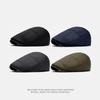 Autumn Winter Cotton Warm Cap Men's Forward Cap Retro Peaked Cap British Beret Newsboy Cap