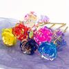 10pcs Artificial Gold Foil Rose Flower Full Blossom Presents, Romantic Gift for Her, Creative Thanksgiving Mother's Day Valentine's Day Women's Gift
