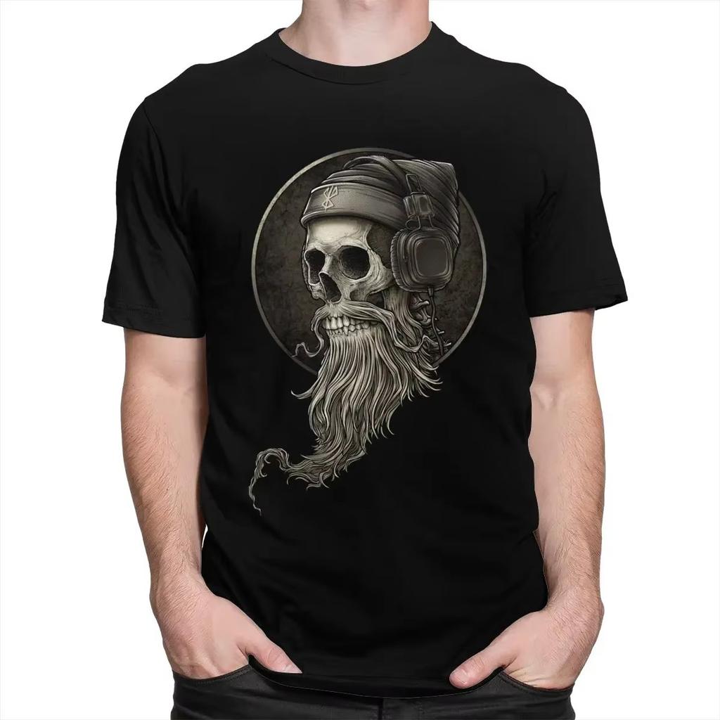 Funny Skulls Pattern Men's Street Hip Hop T-Shirts Short Sleeve Skeleton 3D Printed Horror Style Tee 6XL Plus Size Casual Tops