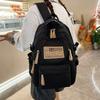 Schoolbag1011 Spring New Fashion Simple School Bag Women's Large Capacity Men's Backpack College Student Backpack High School Student School Bag