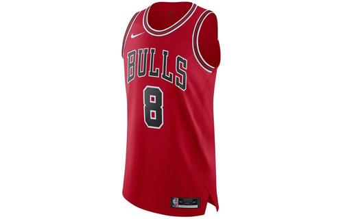 Nike Basketball Jerseys Player Edition Chicago Bulls Away Zach LaVine NO.8 M красный