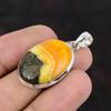 Bumble Bee Jasper Pendant Original Gemstone Pendant 925 Sterling Silver Pendant Jasper Handmade Jewelry For Gift Latest Design Pendant