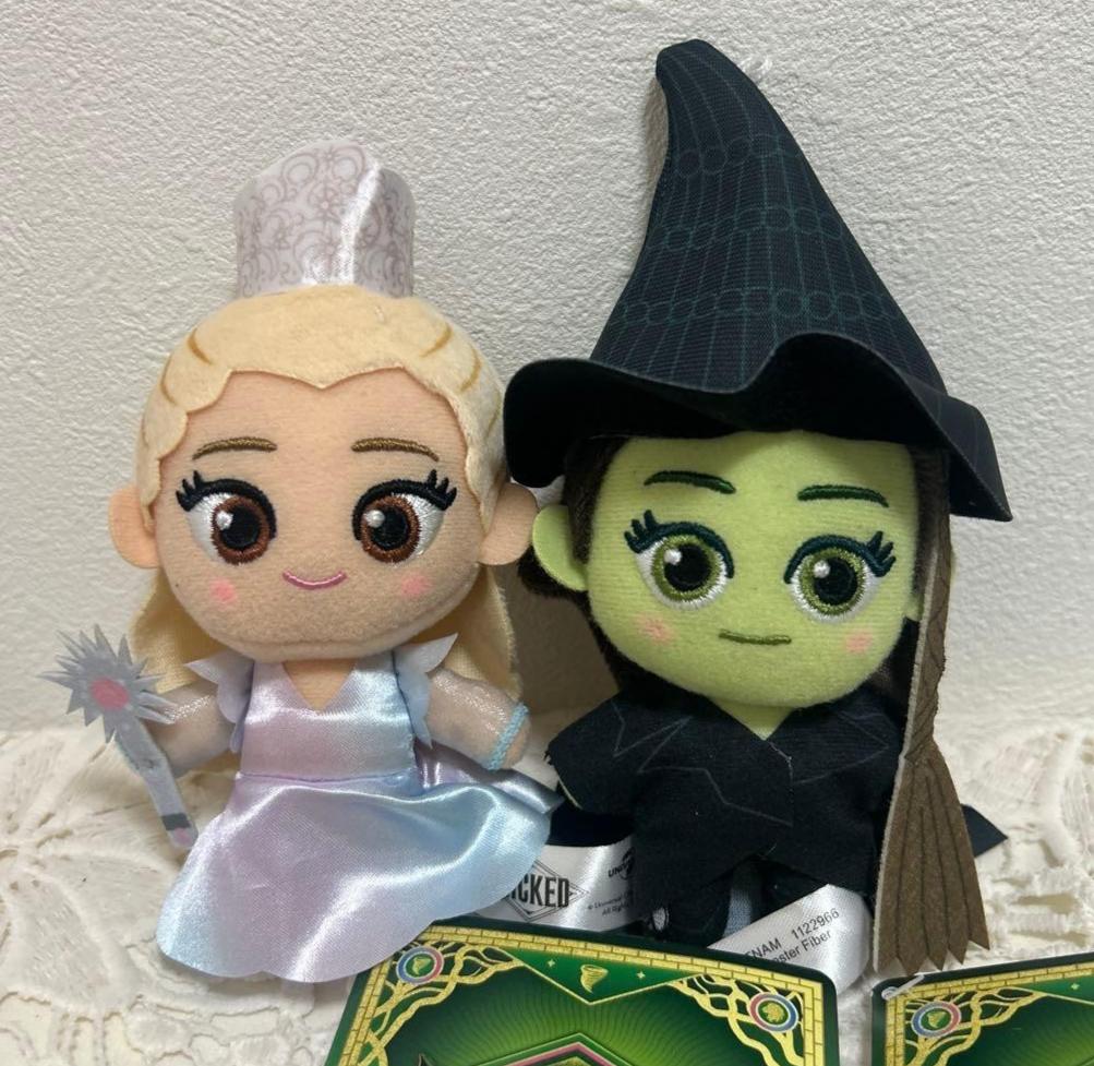 Wicked GOOD Glinda Elphaba Plush Toy Mascot Set 2 SEGA 2026 Japan FS