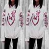 Premium Womens Long Sleeve Xmas Hoodie Sweatshirt Featuring Stylish Hooded Design