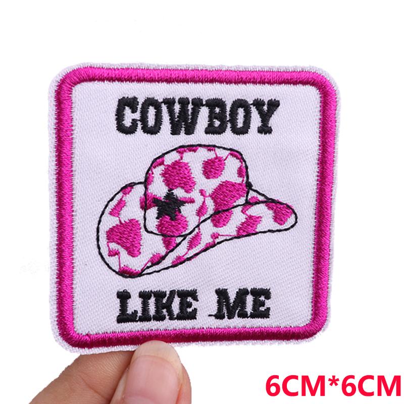 Jeans Backpack Embroidered Patch Cartoon/Letter Slogan Embroidery Patches Iron On Patches For Clothing Thermoadhesive Patches