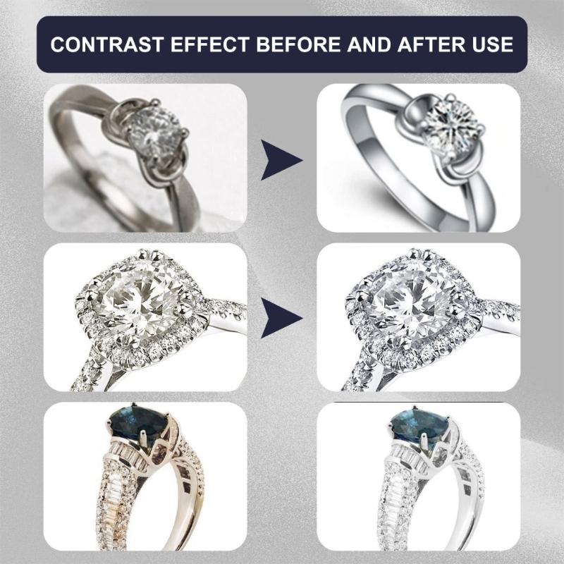 Professionelle Schmuck-Dekontaminationslösung Schmuckreiniger für Gold- und Silberschmuck Marmorpflege