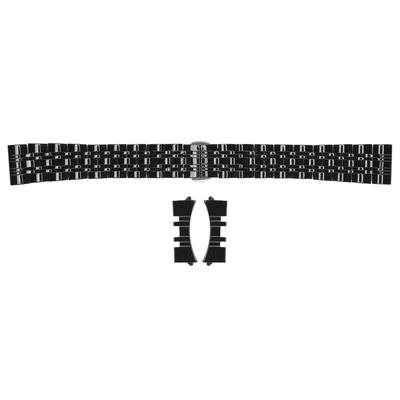 Uhrenarmband Schwarz Professionell Flaches Uhrenarmband Ersatz Uhrenarmband Zubehör 18mm   0.71in