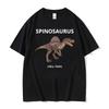 Spinosaurus Hell Yeah Dinossauro Meme Engraçado Camisetas Unissex Moda Feminina Streetwear Manga Curta Camiseta de Algodão de Verão