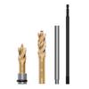 High-Speed Titanium-Plated Steel Extension Rod and Drill Bit for Woodworking