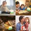 Plastic Adorable Toast Night Lamp for Kids | Rechargeable LED Bedside Light with Smiling Face | Cute Desk Lamp for Bedroom, Nursery, Study
