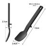 Yamazaki Silicone Spoon S Black Tower Dishwasher Safe Floating Tip Spatula Jam Spoon 10046 W2.4×D2.1×H12cm