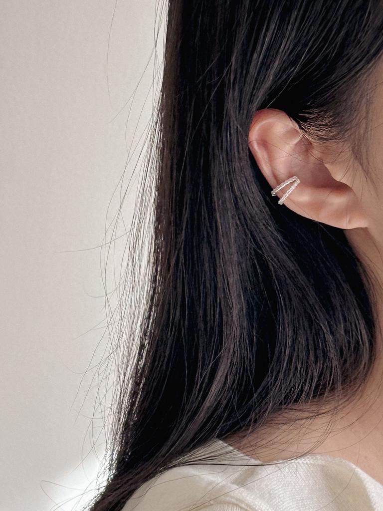 Acoopu [925 Silver] Karakia Ear Cuff