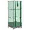 Vidaxl Raised Planter with Greenhouse, Rattan Look, 40X40X123 Cm