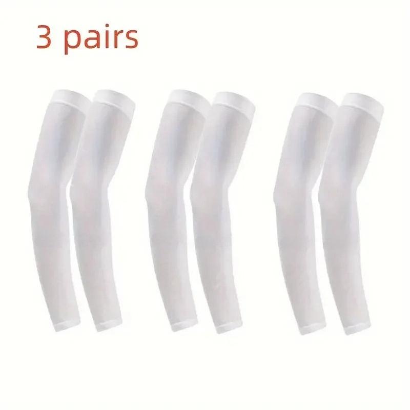 3 Pairs Breathable UV Protection Sleeves for Sports - Driving Fishing Cycling Running Outdoor Use