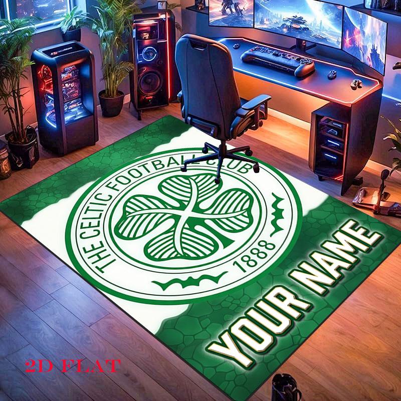 Celtic Fc Carpet Rug for Living Room Bedroom Home Sofa Decoration,Kids play Nonslip Floor Mat