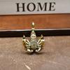 1PCS Golden Scorpion Brass Figurine, Home Sculpture Decoration, Animal Figurine, Desktop Ornament.