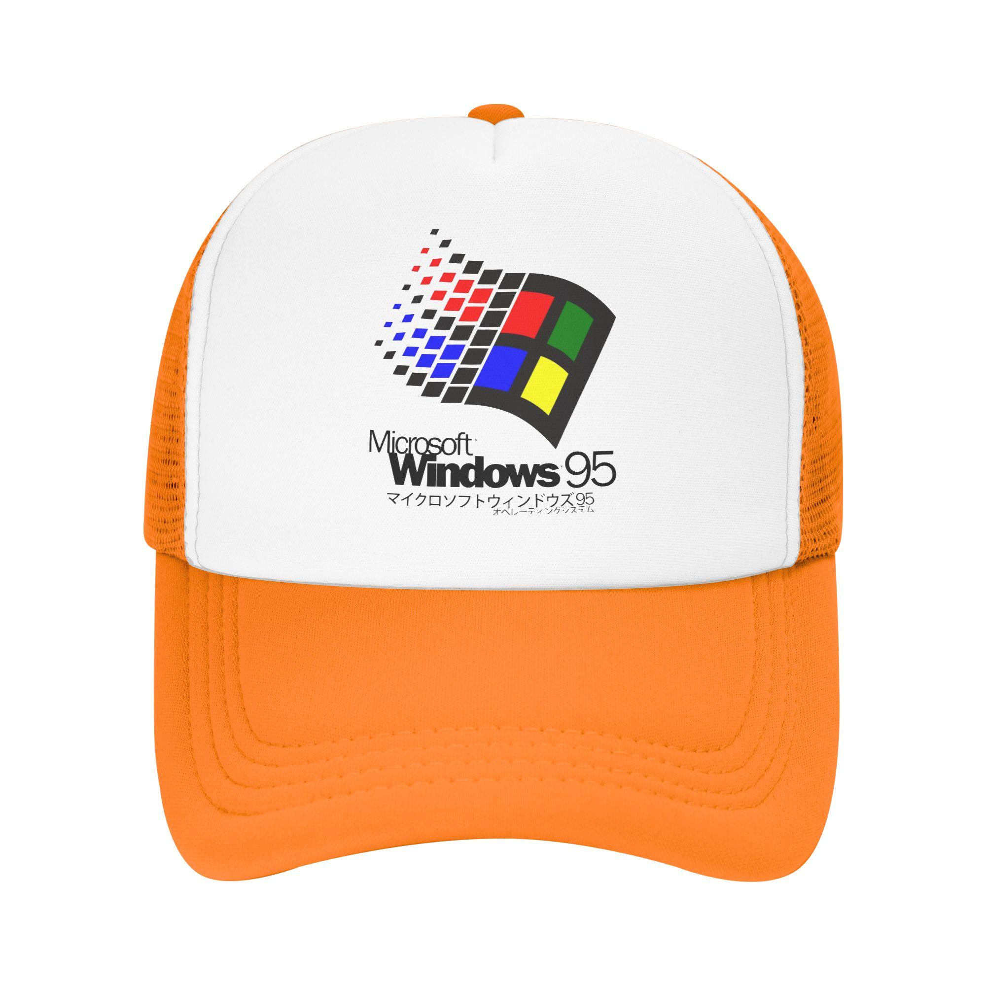 

Summer Sun Hats WINDOWS 95 Baseball Cap Sun Adjustable Design Trucker Hat Unisex-Teens Vintage Outdoor Sports Baseball Caps One Size