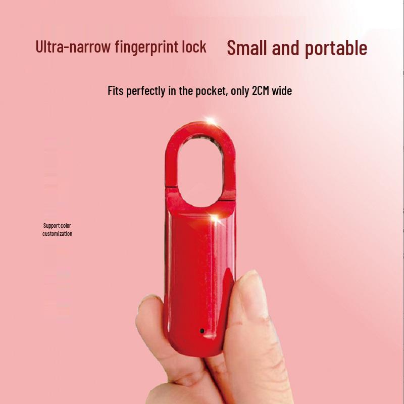 Compact Fingerprint Padlock for Backpacks, Luggage, Dorms, and Cabinets