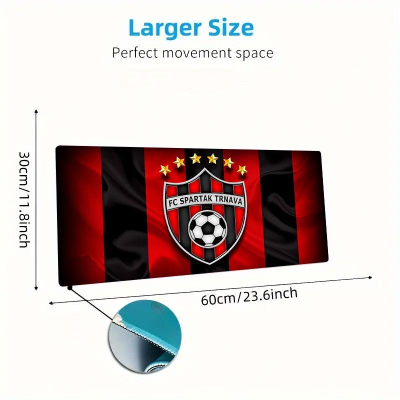 FC Spartak Trnava Mouse Pad, Large Gaming Desk Mat, Non-slip XXL Mousepad for Laptop & Tablet, Mini PC Playmat with Stitched Edges