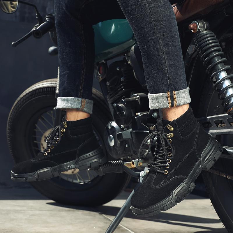 winter men shoes high-top Men's Casual Shoes outdoor shoes for men black Canvas shoes men fashion Cotton shoes snow boots