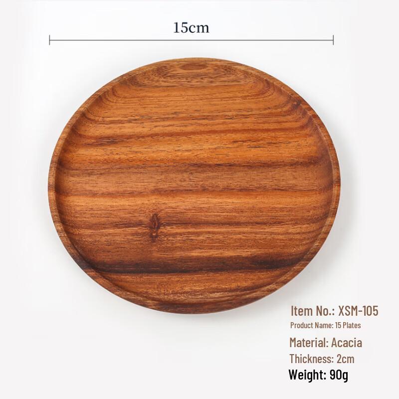 Rundes Serviertablett aus Akazienholz