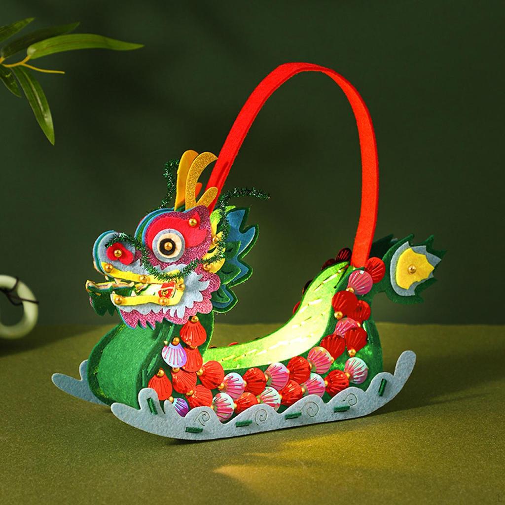 Zestawy Artystyczne i Rękodzielnicze Dekoracja na Festiwal Smoczych Łodzi Ręcznie Robione DIY Materiał na Torbę do Szycia dla Dzieci
