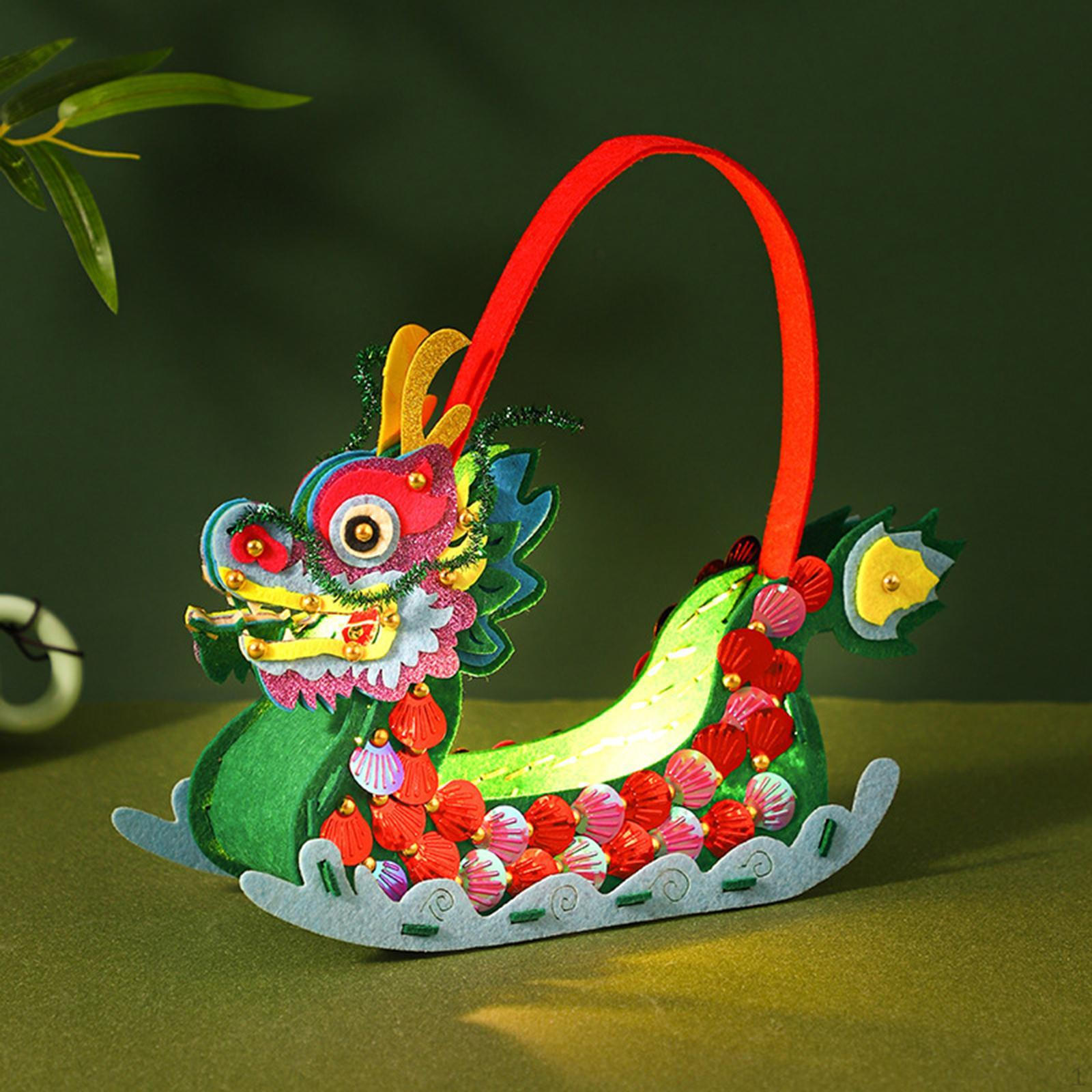 

Наборы для художественного творчества Декор для фестиваля драконьих лодок Материал для шитья сумок своими руками для детей Green Pink