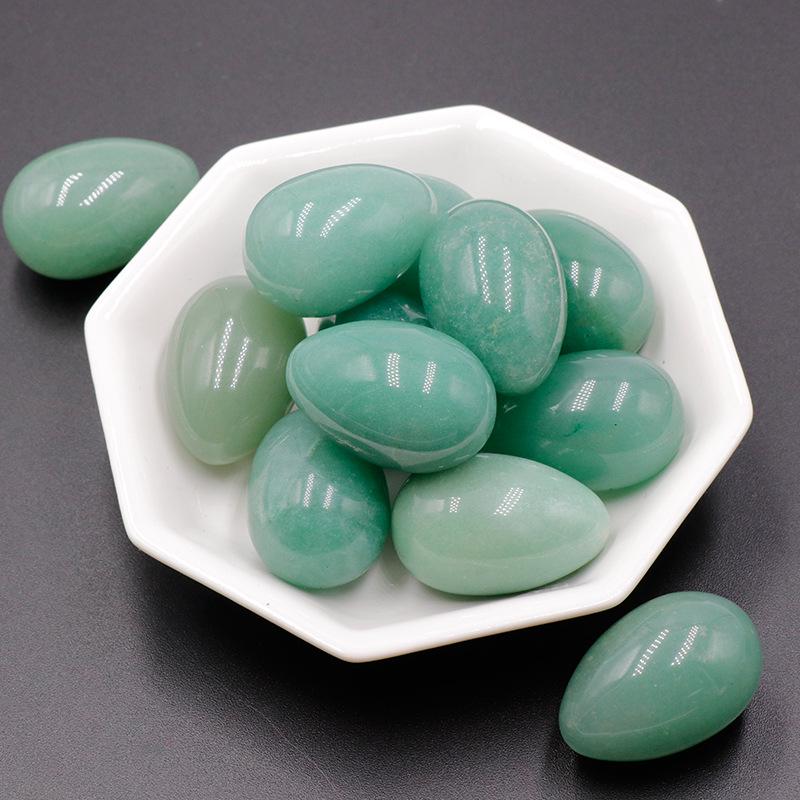 30mm Purple Pink Agate Crystal Egg Shaped Stone