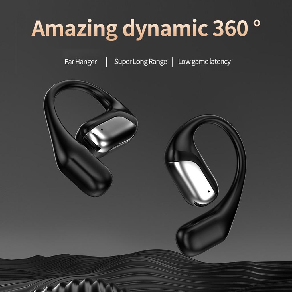 AI Translation Earbuds, Open-Ear Wireless BT5.4 Headphones, Ear-Hook Sports Earphones, APP Connection Real-Time Translation for